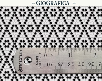 Dollhouse Penny Tile Mosaic: 1/12 Scale Flooring (Digital Download)