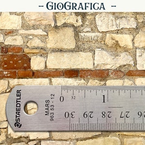 Layered Stone and Brick Wall, Printable Dollhouse Brick Wallpaper 1/12, Miniature Texture, Diorama, Room Box, Victorian, DIGITAL DOWNLOAD