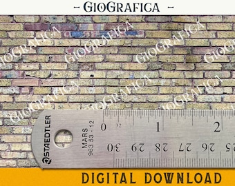 May include: A close-up of a brick wall texture with a ruler measuring 2 inches. The ruler is labeled "Staedtler Mars 963 53-12".