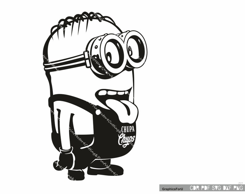 Download Vector MINION svg pdf png BANANA dxf cdr Funny Minion svg | Etsy