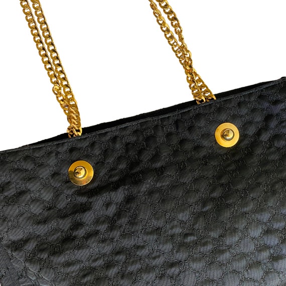 Gucci Quilted Gold Chain Tote Authentic Designer … - image 5