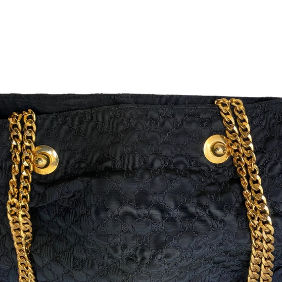 Gucci Quilted Gold Chain Tote Authentic Designer … - image 4