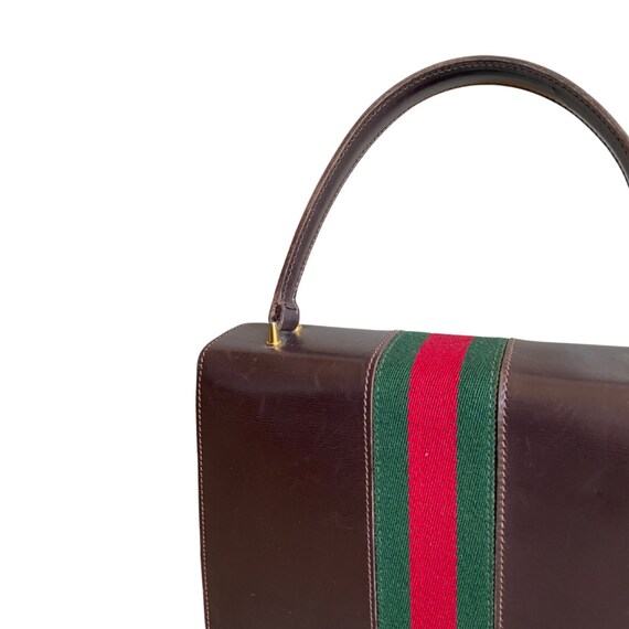Gucci Sherry Stripe Lady Lock Bag Authentic Desig… - image 4
