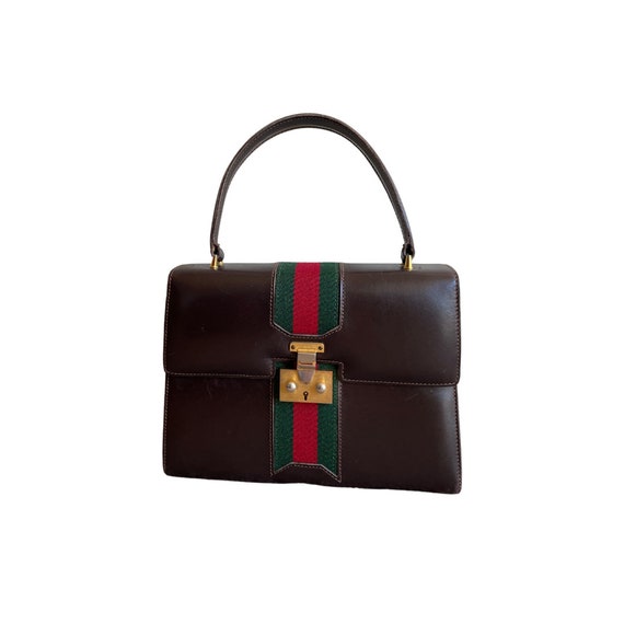 Gucci Sherry Stripe Lady Lock Bag Authentic Desig… - image 1