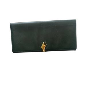 Cartera Gucci con cierre de mano, auténtica, de diseño vintage
