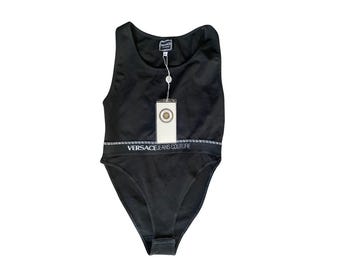 Versace Jeans Couture Bodysuit Authentic Designer Vintage
