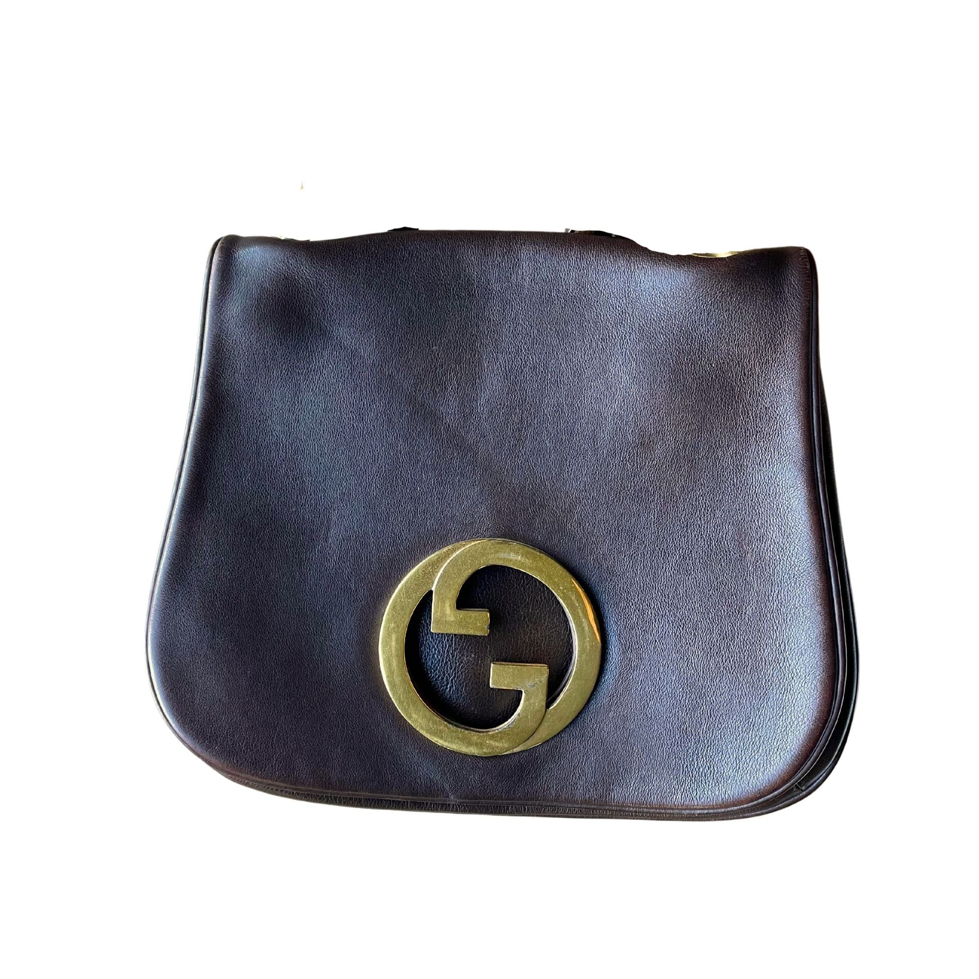 Gucci Blondie Brown Leather Bag Authentic Designer Vintage Etsy