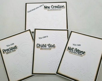 Inspirational cards Church card Scripture card set House cards Faith card set fth022 Camera cards 4 card set Cross card