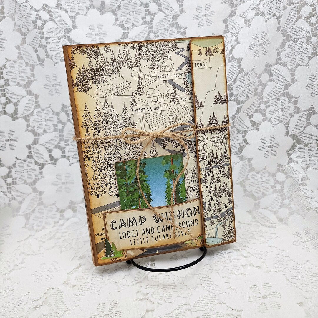 Junior Legal Pad Holder/pen/ephemera/ Retro Camping Etsy