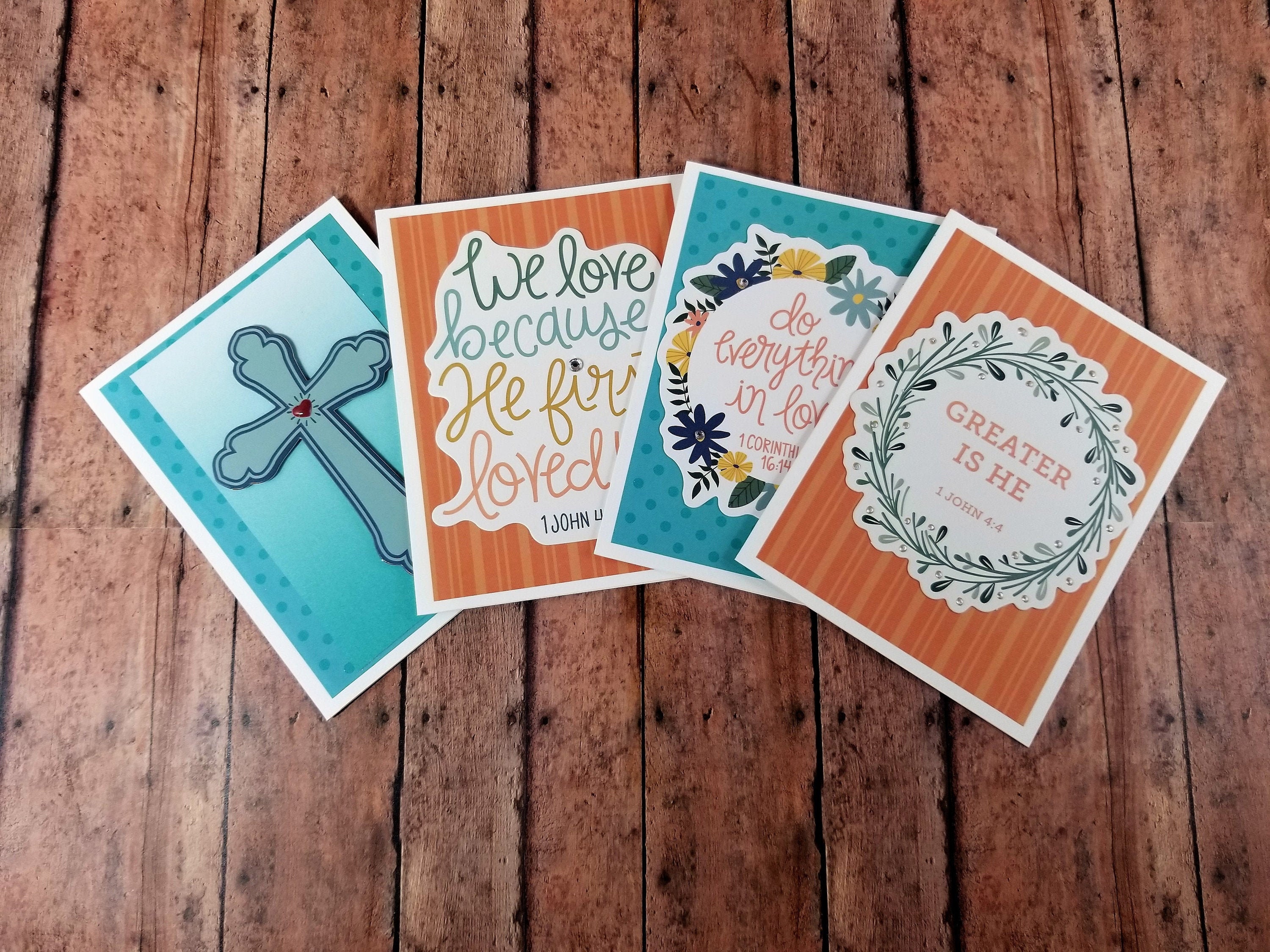 Handmade Faith Cards Scripture cards Christian cards Etsy