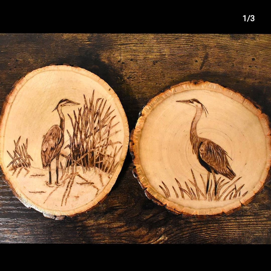 Custom Wood Burned Coaster Set, Personalized Set of 4 Coasters