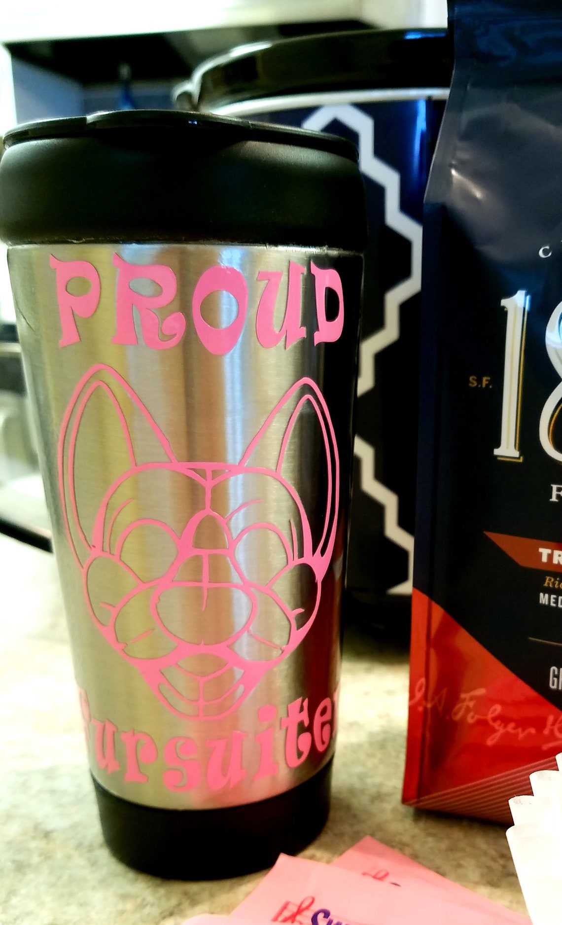 Furry Fandom Stainless Steel Insulated Coffee Mug Etsy