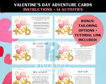 Valentine's Date Night Adventure Cards: 14 Activities (PDF)