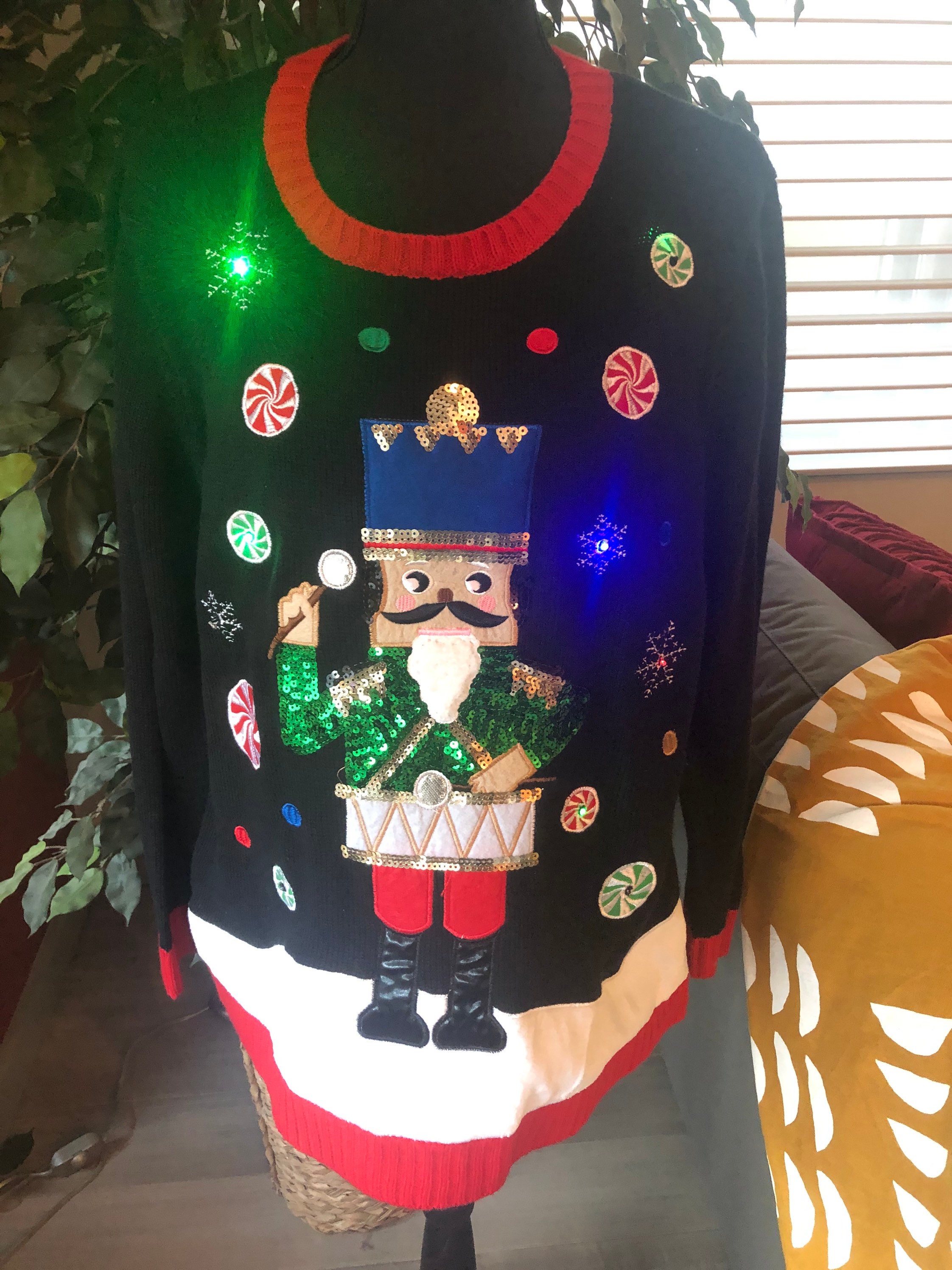 Lighted Christmas Sweater 16/18 Etsy