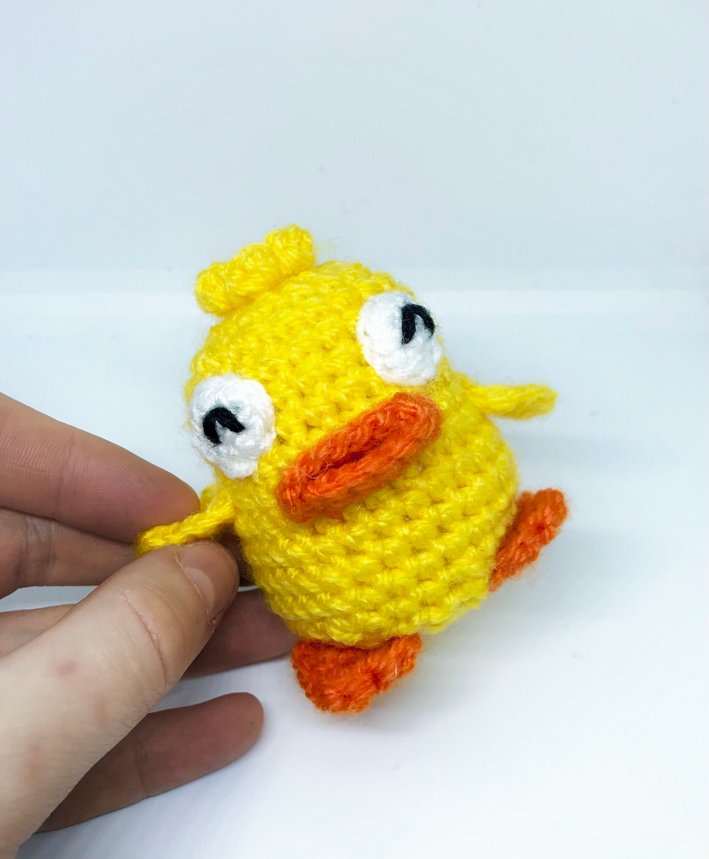 Ducky Momo Phineas and Ferb Handmade Crochet Toy With or Without Keyring Cute Duck Plush Rubber Duck Toy
