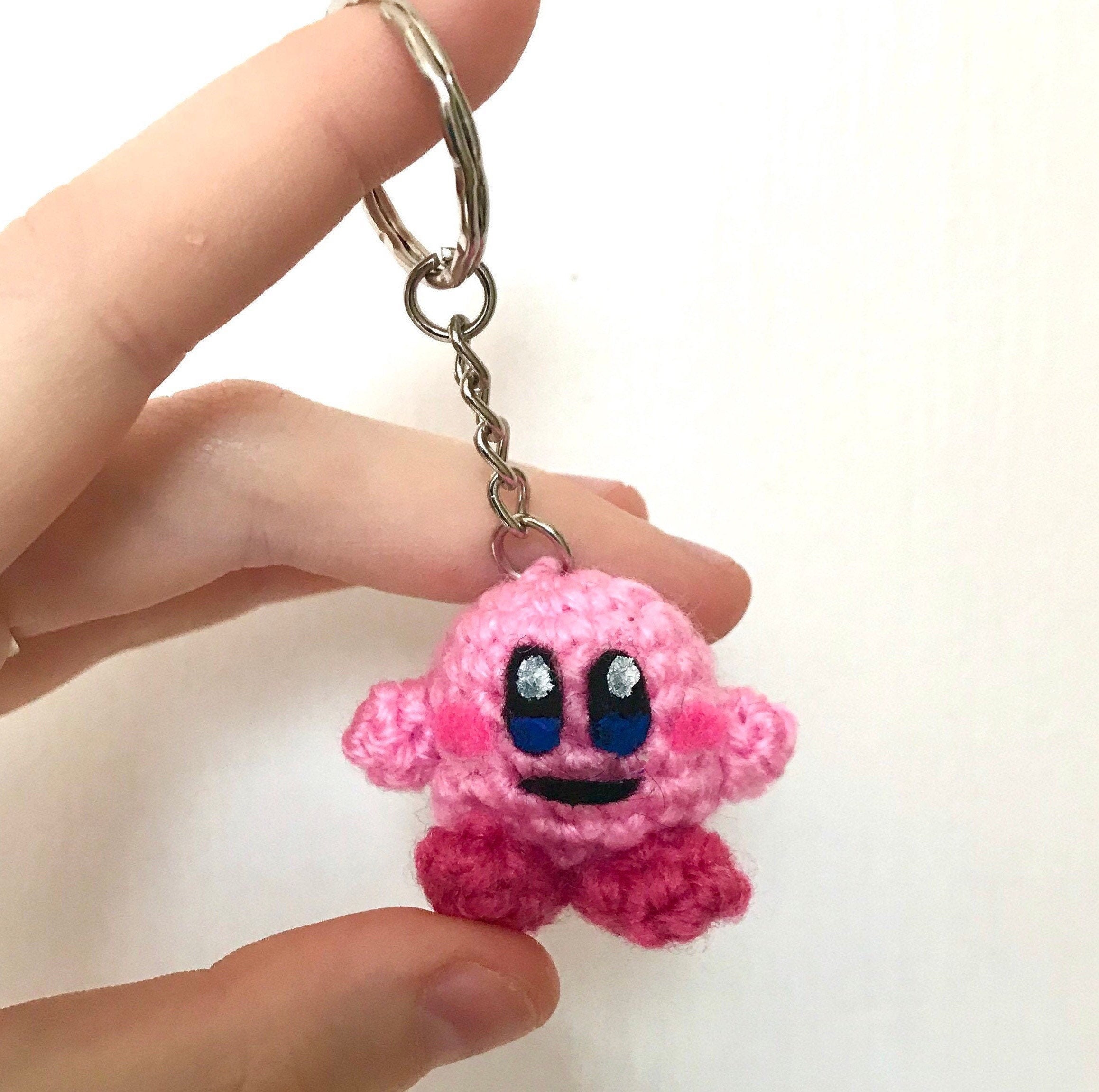 Kirby Crochet Keyring/ Keychain Etsy