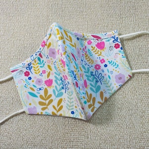 Fresh Pastel Mask with Nose Wire. 100% Cotton, Washable, Triple Layer Cotton Face Mask.