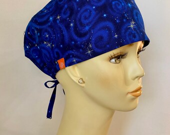 Smoky Night Scrub Cap ~ Scrub Hat
