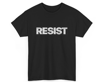 RESIST Anti-Trump Shirt | Unisex Tee | Political Protest Shirt | Gildan 5000 | Quotes & Headlines Collage Design