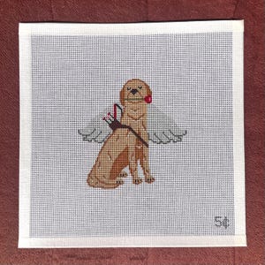 Valentine Dog Needlepoint Canvas