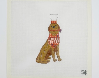 Thanksgiving Hund Nålpunkt Canvas