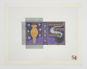 May include: A purple book with the title "Advanced Potion Making" and a white smoke design. The cover also features a yellow potion bottle with stars in the background.