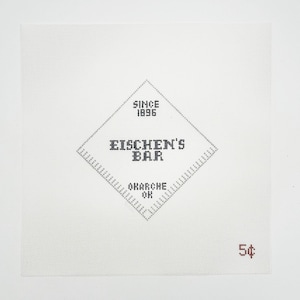 Eischen’s Beverage Napkin Needlepoint Canvas
