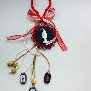 Santa muerte Blanca Bendicion y Proteccion en el Hogar y Negocio en amuleto