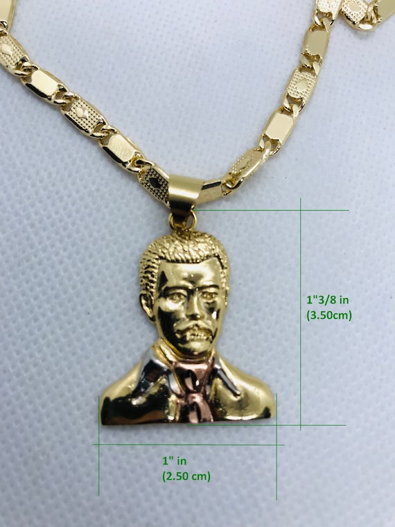 Jesus 18k Gold Plated tones Necklace - Etsy España