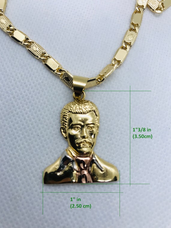 Jesus malverde shop gold chain