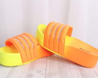 cute orange sandals