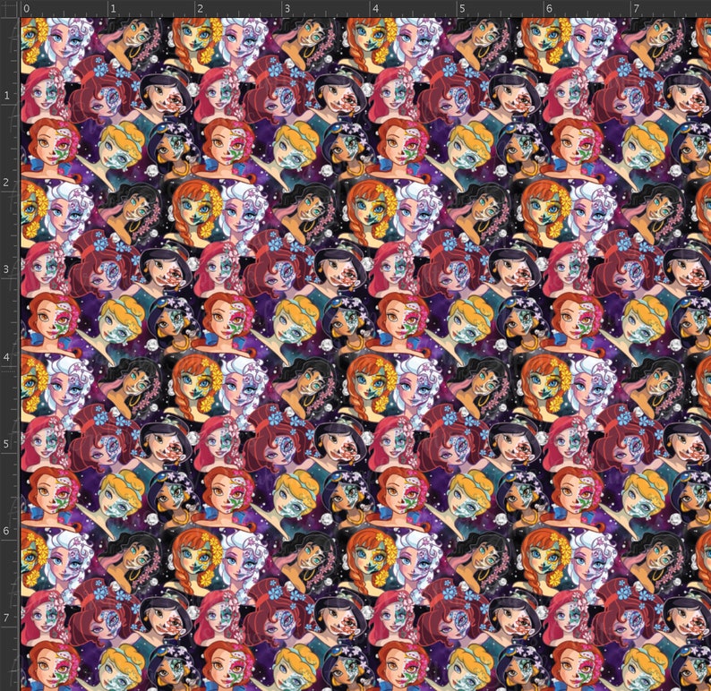 Halloween Set Printed Marine Fabric Vinyl