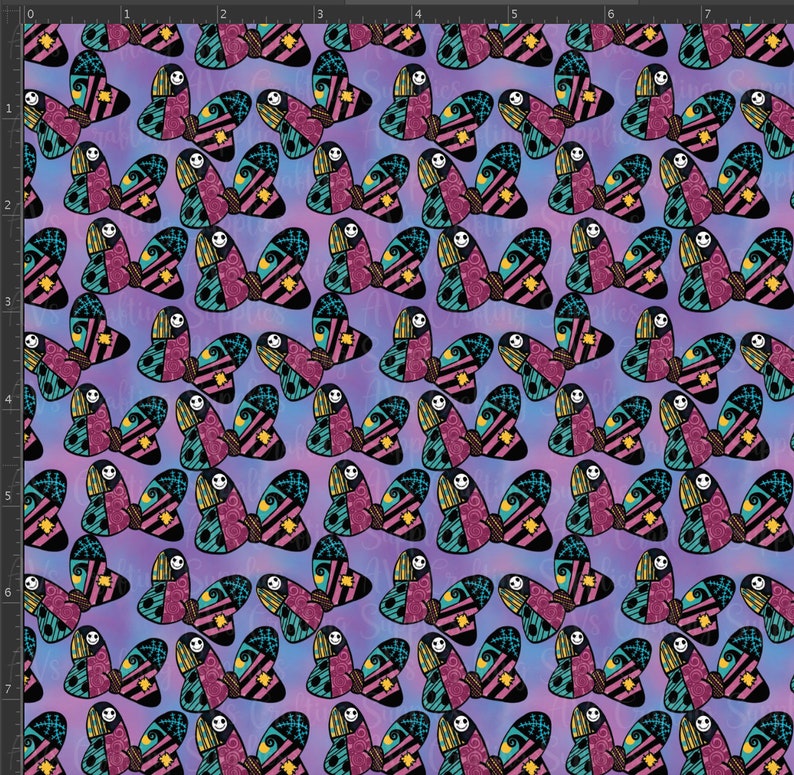 Halloween Set Printed Marine Fabric Vinyl