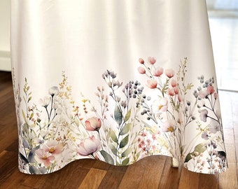 exclusive 100% cotton percale/high quality cotton fabric/watercolor border/floral fabric/gown fabric/floral border/skirt fabric/ 1/2 yard