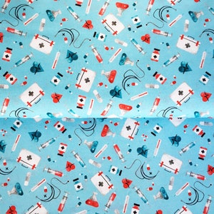 premium 100% cotton poplin/high quality cotton fabric/medical print/doctor print/sanforized cotton fabric/ 1/2 yard