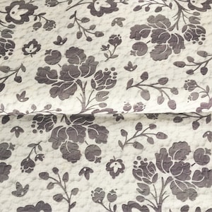 premium 100% linen fabric/floral linen fabric/zero waste fabric/natural printed linen fabric/pure linen/ 1/2 yard