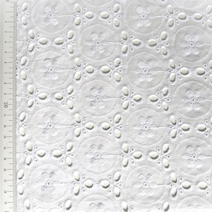 Tela de algodón 100 % premium con bordado inglés, de alta calidad, ideal para bodas, verano, bordados, 1/2 yarda imagen 2