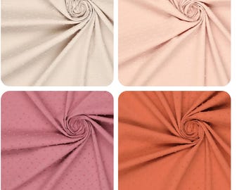 100 % コットンボイル/コットンドビー/夏用生地/コットンプルメティ/通気性生地/ベビー/刺繍/半透明/バティスト/軽量/ 1/2 ヤード