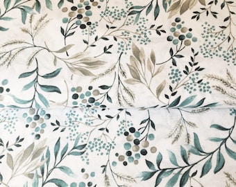 premium polycotton floral fabric/heavy floral fabric/floral pattern/watercolor floral fabric/fancy thick fabric/floral upholstery fabric