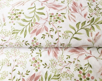 premium polycotton floral fabric/heavy floral fabric/floral pattern/watercolor floral fabric/fancy thick fabric/floral upholstery fabric
