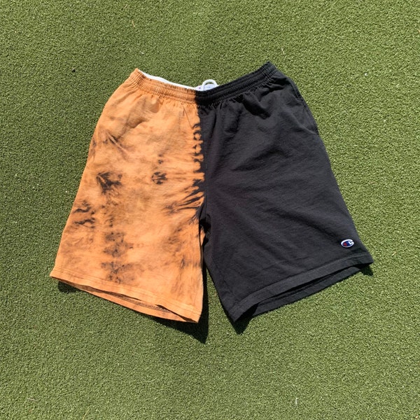 Half and half bleached champion shorts Christmas gifts for him boyfriend valentines day gifts for him