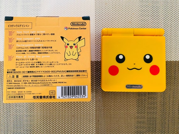 Nintendo Game Boy Advance Gba Sp Custom Pikachu Yellow System Etsy New Zealand