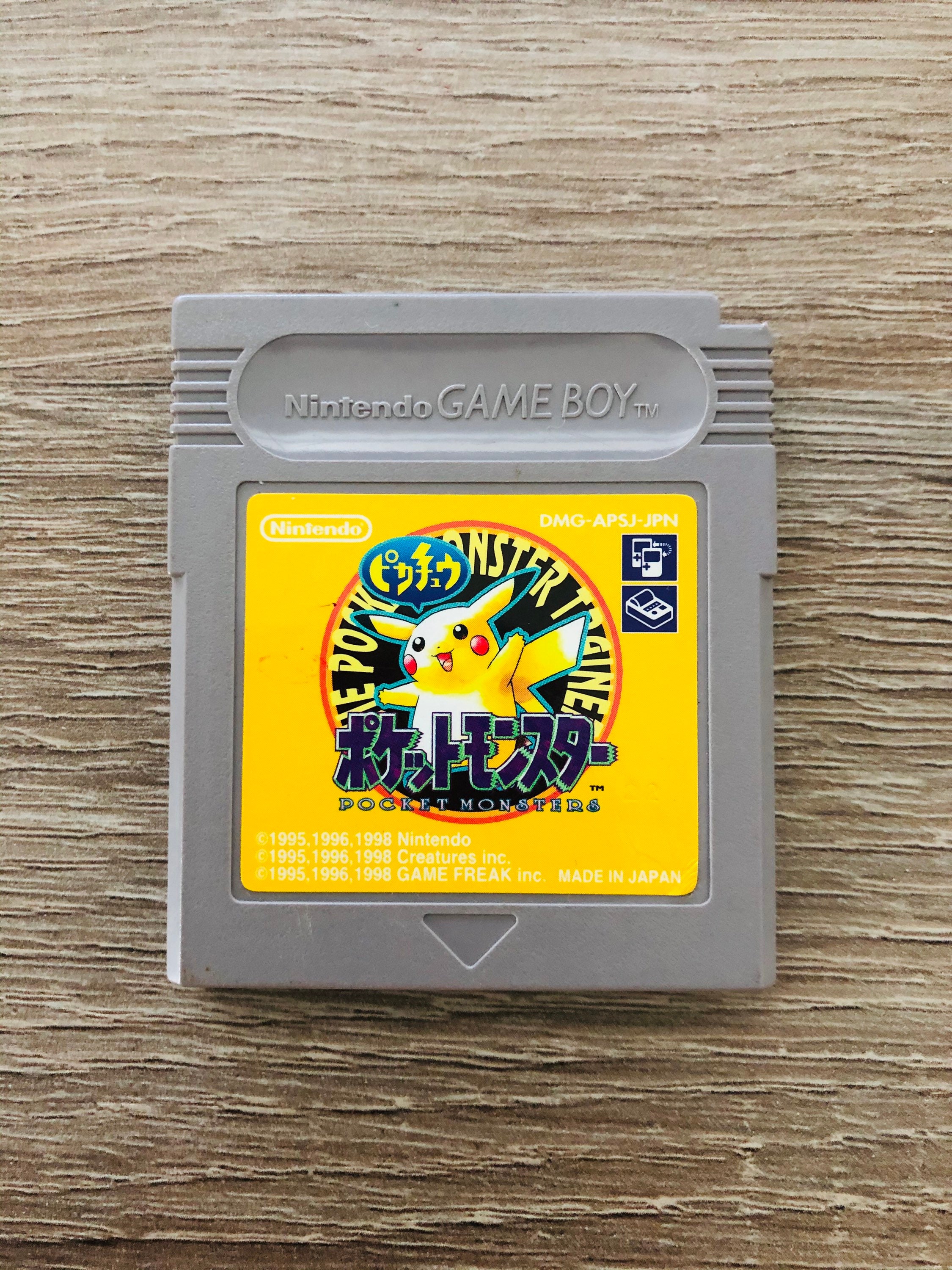 Gameboy Pokemon Pocket Monsters Red Green Blue Yellow 