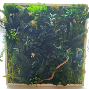 Stabilized plant table &quot;jungle&quot; square