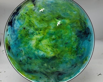 2 Birds - Epoxy painting -