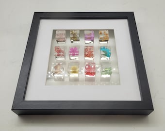 Acrylic resin plant pictures for the home, to decorate a wall or office, a gift for her, a gift for him, a Christmas gift