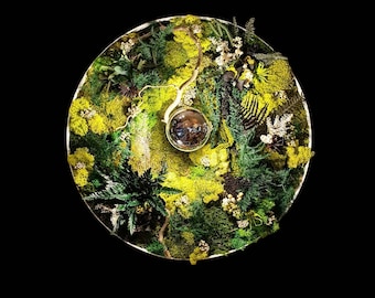 Mesa redonda de plantas preservadas