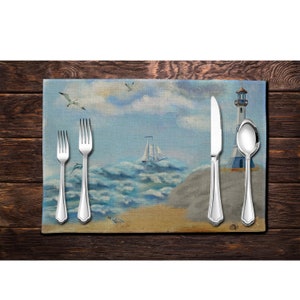 Nautical Placemat - Digital Design for Sublimation