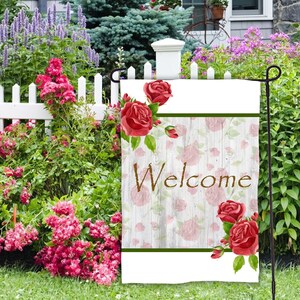 Rose Garden Flag - Digital Design for Sublimation