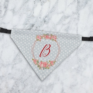 Floral Paw Print Collar Sjaal- Digitaal ontwerp voor sublimatie